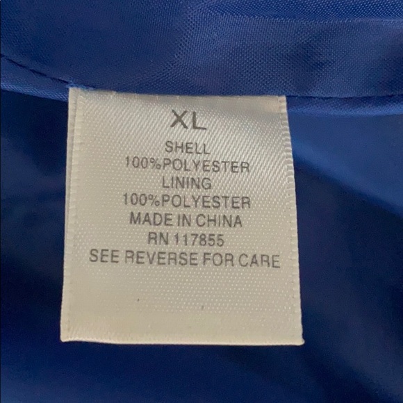 Dress Barn Blue lined jacket W/ ruched sleeve - Picture 11 of 13